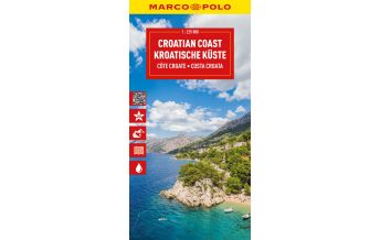 Road Maps Croatia MARCO POLO Reisekarte Kroatische Küste 1:225.000 Mairs Geographischer Verlag Kurt Mair GmbH. & Co.