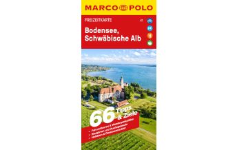 Road Maps Germany MARCO POLO Freizeitkarte 41 Bodensee, Schwäbische Alb 1:100.000 Mairs Geographischer Verlag Kurt Mair GmbH. & Co.