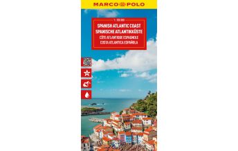 Road Maps Spain MARCO POLO Reisekarte Spanische Atlantikküste 1:300.000 Mairs Geographischer Verlag Kurt Mair GmbH. & Co.