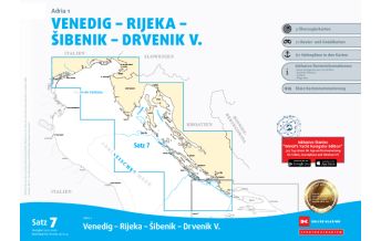 Nautical Charts Croatia and Adriatic Sea Sportbootkarten Satz 7: Adria 1 (Ausgabe 2025/2026) Delius Klasing Verlag GmbH