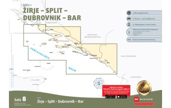 Nautical Charts Croatia and Adriatic Sea Sportbootkarten Satz 8: Adria 2 (Ausgabe 2025/2026) Delius Klasing Verlag GmbH