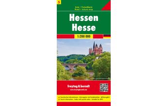 Straßenkarten Deutschland f&b Auto + Freizeitkarte 5, Hessen 1:200.000 KOMPASS freytag & berndt