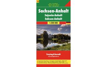 Straßenkarten Deutschland Sachsen-Anhalt 1:200.000, Auto- und Freizeitkarte, freytag & berndt KOMPASS freytag & berndt
