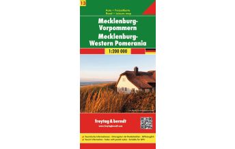 Road Maps Germany f&b Auto + Freizeitkarte 13, Mecklenburg-Vorpommern 1:200.000 Freytag-Berndt und ARTARIA