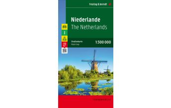Straßenkarten Niederlande Niederlande, Autokarte 1:300.000 KOMPASS freytag & berndt