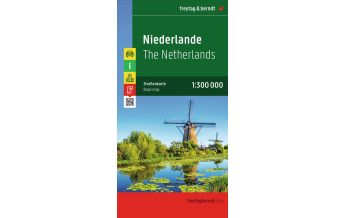Straßenkarten Niederlande Niederlande, Autokarte 1:300.000 KOMPASS freytag & berndt