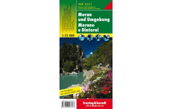 Hiking Maps South Tyrol + Dolomites WK S511 Meran und Umgebung, Wanderkarte 1:25.000 Freytag-Berndt und ARTARIA