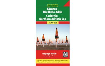 Straßenkarten Österreich freytag & berndt Auto & Freizeitkarte Kärnten, Nördliche Adria 1:200.000 KOMPASS freytag & berndt