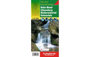 Hiking Maps Lower Austria WK 5012 Hohe Wand - Schneeberg - Biedermeiertal - Gutenstein, Wanderkarte 1:35.000 Freytag-Berndt und ARTARIA