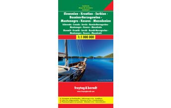 Road Maps Serbia freytag & berndt Auto + Feizeitkarte, Slowenien - Kroatien - Serbien - Bosnien Herzegowina - Montenegro - Mazedonien 1:1.000.000 Freytag-Berndt und ARTARIA