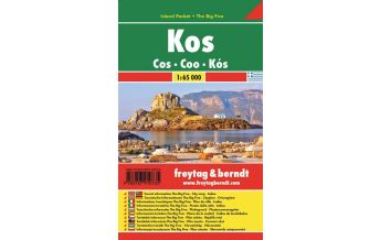 Straßenkarten Griechenland Kos, Autokarte 1:65.000, Island Pocket + The Big Five KOMPASS freytag & berndt