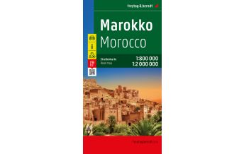 f&b Straßenkarten Marokko, Autokarte 1:800.000 - 1:2.000.000, freytag & berndt Freytag-Berndt und ARTARIA