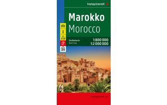 Straßenkarten Marokko Marokko, Autokarte 1:800.000 - 1:2.000.000, freytag & berndt KOMPASS freytag & berndt