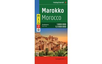 Straßenkarten Marokko Marokko, Autokarte 1:800.000 - 1:2.000.000, freytag & berndt KOMPASS freytag & berndt