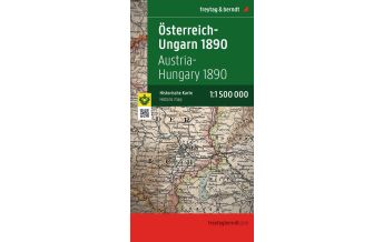 Straßenkarten Ungarn Österreich-Ungarn 1890, 1:1,5 Mio., Historische Karte, freytag & berndt KOMPASS freytag & berndt