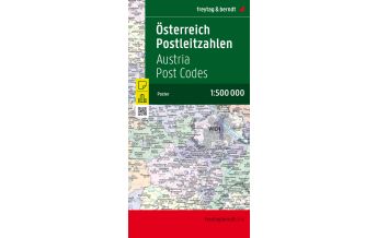 Postleitzahlenkarten freytag & berndt Karte Österreich Postleitzahlen, gefaltet 1:500.000 Freytag-Berndt und ARTARIA