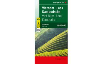 Straßenkarten Asien Vietnam - Laos - Kambodscha, Straßenkarte 1:900.000, freytag & berndt Freytag-Berndt und ARTARIA