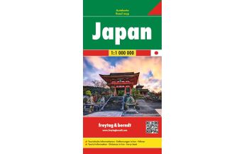 Straßenkarten Asien Japan, Autokarte 1:1.000.000, freytag & berndt Freytag-Berndt und ARTARIA