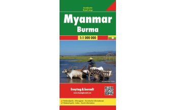 Straßenkarten Asien f&b Autokarte Myanmar - Burma 1:1 Mio. Freytag-Berndt und ARTARIA