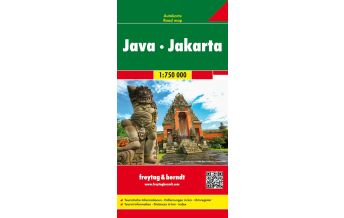 Straßenkarten Asien f&b Autokarte Java - Jakarta 1:750.000 KOMPASS freytag & berndt