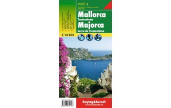 Wanderkarten Spanien WK E4 Mallorca - Tramuntana, Wanderkarte 1:50.000 KOMPASS freytag & berndt