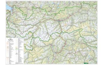 Österreich Wandkarte: Tirol - Vorarlberg 1:200.000 kompass freytag & berndt gmbh
