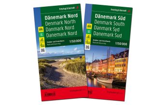 Straßenkarten Dänemark Dänemark, Straßenkarten-Set 1:150.000, freytag & berndt KOMPASS freytag & berndt