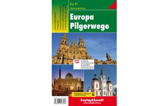Hiking Maps Europe Europa Pilgerwege, Weitwanderkarte 1:2 Mio. - 1:3,5 Mio. Freytag-Berndt und ARTARIA