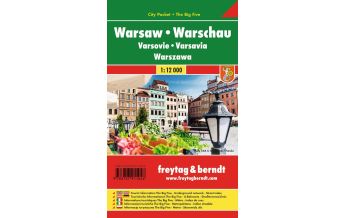 City Maps Warschau, Stadtplan 1:12.000, City Pocket + The Big Five Freytag-Berndt und ARTARIA