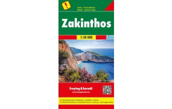 f&b Straßenkarten freytag & berndt Auto + Freizeitkarte Griechenland, Zakinthos, Top 10 Tips 1:50.000 Freytag-Berndt und ARTARIA