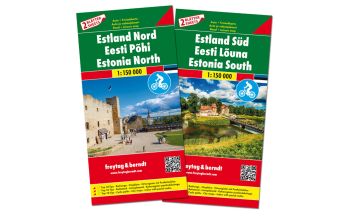 Straßenkarten Baltikum f&b Autokarten-Set Estland 1:150.000 KOMPASS freytag & berndt