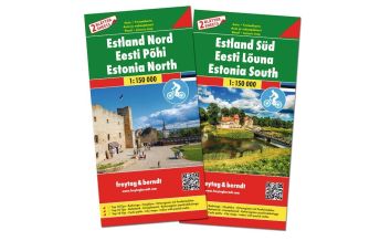 Straßenkarten Baltikum f&b Autokarten-Set Estland 1:150.000 KOMPASS freytag & berndt