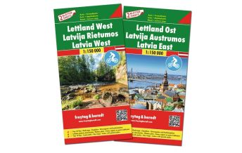 Road Maps Baltic states Lettland, Autokarten Set 1:150.000, freytag & berndt Freytag-Berndt und ARTARIA