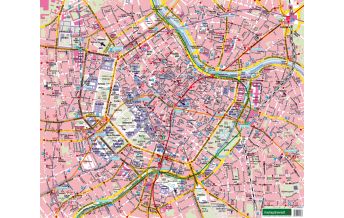 Stadtpläne Wandkarte: Wien Innenstadtplan 1:6.250 KOMPASS freytag & berndt