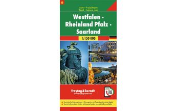 Straßenkarten Westfalen - Rheinland Pfalz - Saarland, Autokarte 1:150.000, Blatt 6 KOMPASS freytag & berndt