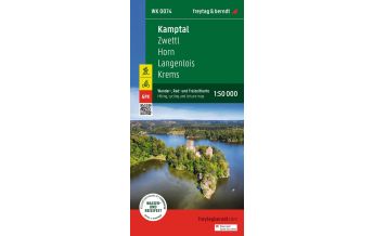 Hiking Maps Lower Austria Kamptal, Wander-, Rad- und Freizeitkarte 1:50.000, freytag & berndt, WK 0074 Freytag-Berndt und Artaria