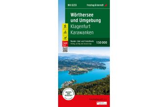 f&b Cycling Maps Wörthersee und Umgebung, Wander-, Rad- und Freizeitkarte 1:50.000, freytag & berndt, WK 0233 Freytag-Berndt und ARTARIA