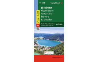 Wanderkarten Kärnten Südkärnten, Wander-, Rad- und Freizeitkarte 1:50.000, freytag & berndt, WK 0238 KOMPASS freytag & berndt