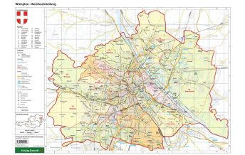 Schulhandkarten Schreibtischunterlage DUO, Schulhandkarte Wien 1:60.000 Freytag-Berndt und ARTARIA