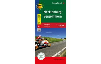 Motorcycle Maps Germany Mecklenburg-Vorpommern, Motorradkarte 1:250.000, freytag & berndt Freytag-Berndt und Artaria