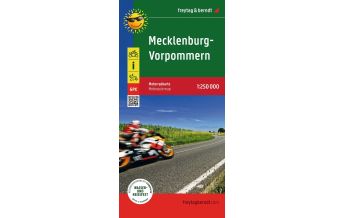 Motorradkarten Deutschland Mecklenburg-Vorpommern, Motorradkarte 1:250.000, freytag & berndt KOMPASS freytag & berndt
