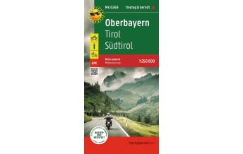 Motorcycle Maps Austria Oberbayern, Motorradkarte 1:250.000, freytag & berndt Freytag-Berndt und ARTARIA
