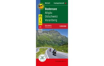 Motorcycle Maps Switzerland Bodensee, Motorradkarte 1:200.000, freytag & berndt Freytag-Berndt und Artaria