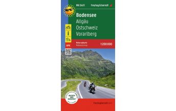 Road Maps Austria Bodensee, Motorradkarte 1:200.000, freytag & berndt Freytag-Berndt und Artaria