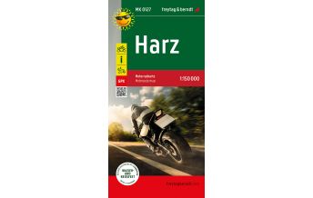 Motorcycle Maps Germany Harz, Motorradkarte 1:150.000, freytag & berndt Freytag-Berndt und Artaria