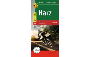 Motorradkarten Deutschland Harz, Motorradkarte 1:150.000, freytag & berndt KOMPASS freytag & berndt