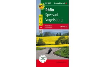 Motorradkarten Deutschland Rhön - Spessart - Vogelsberg, Motorradkarte 1:200.000, freytag & berndt Freytag-Berndt und Artaria