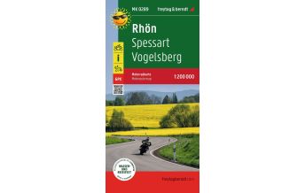 Motorradkarten Deutschland Rhön - Spessart - Vogelsberg, Motorradkarte 1:200.000, freytag & berndt KOMPASS freytag & berndt