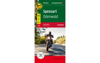 Motorcycle Maps Germany Spessart, Motorradkarte 1:200.000, freytag & berndt Freytag-Berndt und Artaria