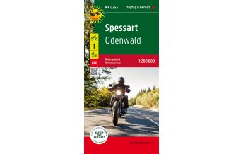 Motorradkarten Deutschland Spessart, Motorradkarte 1:200.000, freytag & berndt KOMPASS freytag & berndt